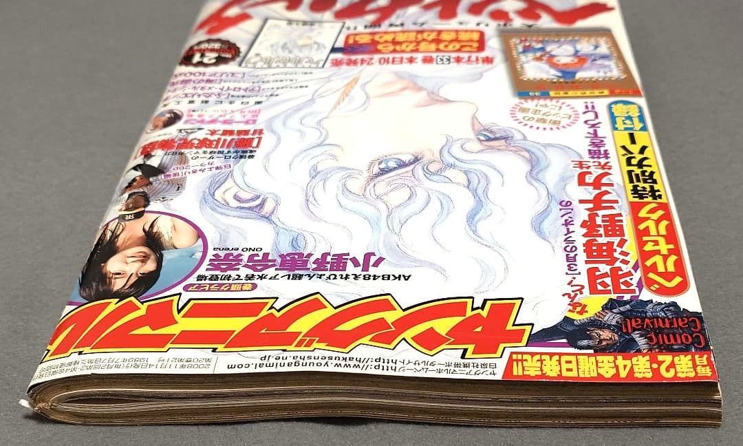 ヤングアニマル2008年21号/ベルセルク表紙&特別カバー付録未切/三浦建太郎