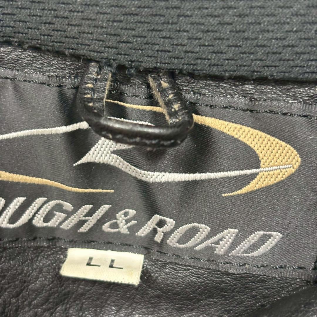 ROUGH&ROAD 牛革 バイカージャケット プロテクター入 DMG30