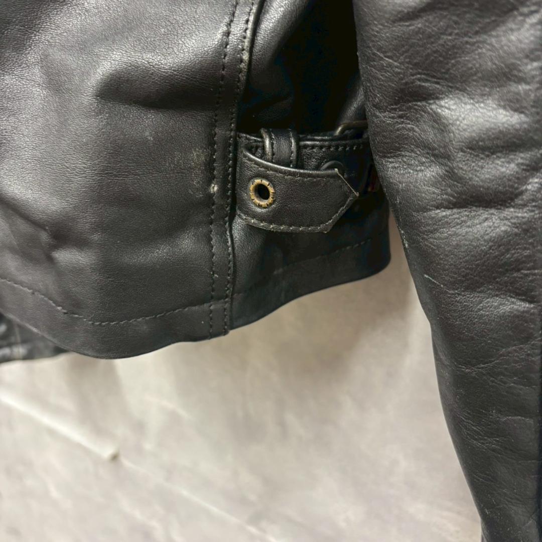 ROUGH&ROAD 牛革 バイカージャケット プロテクター入 DMG30