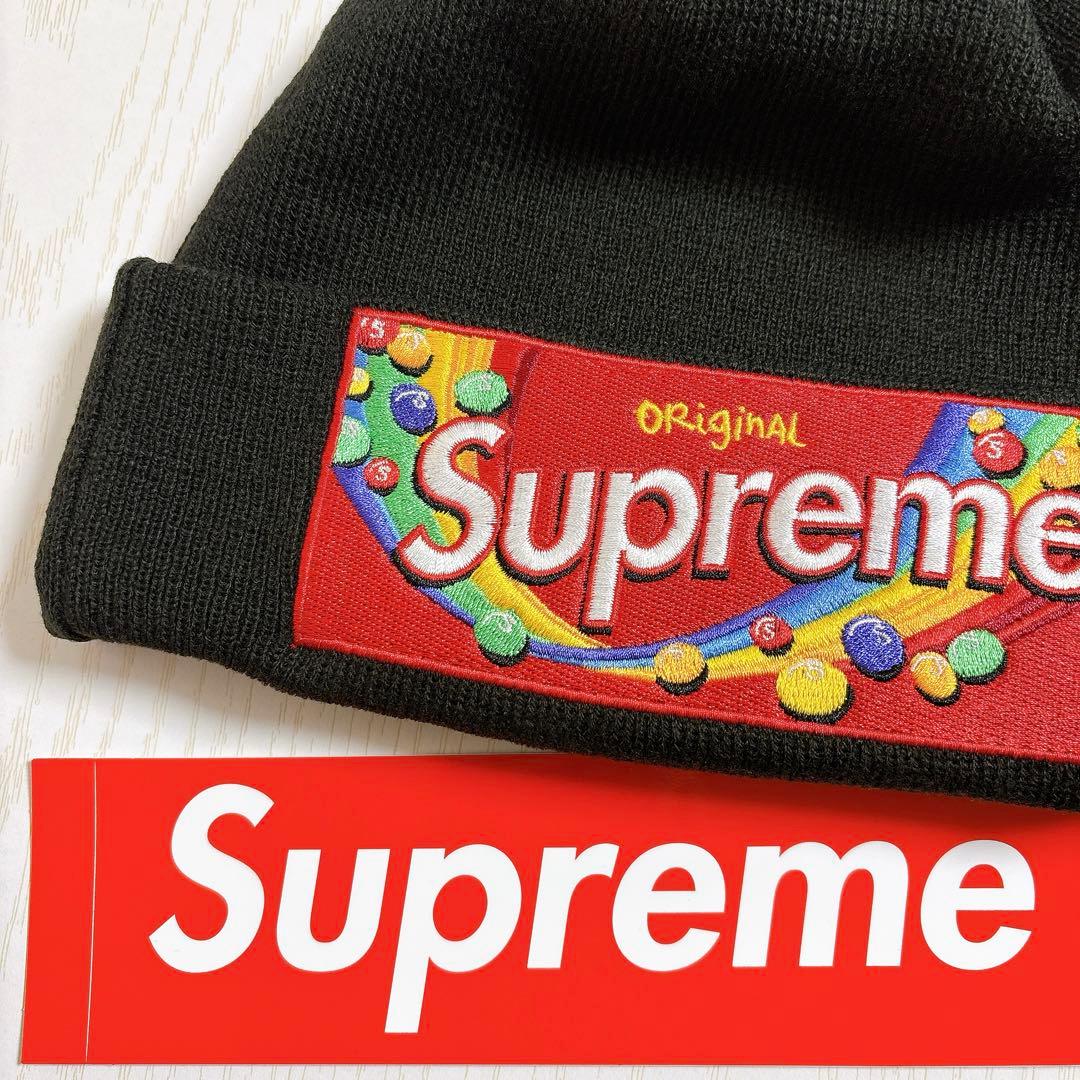 Supreme Skittles Beanie ブラック　黒　カリナ着用