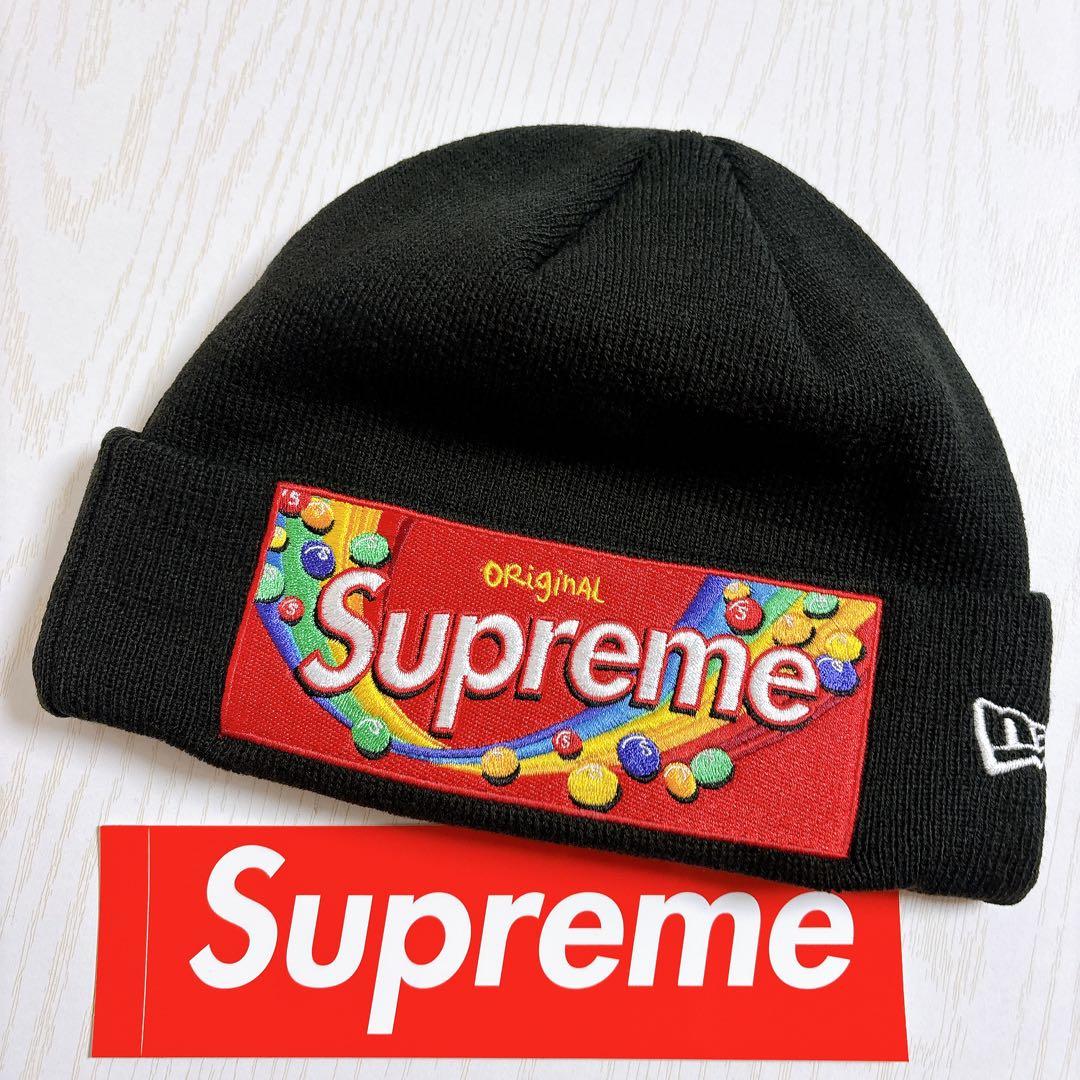 Supreme Skittles Beanie ブラック　黒　カリナ着用