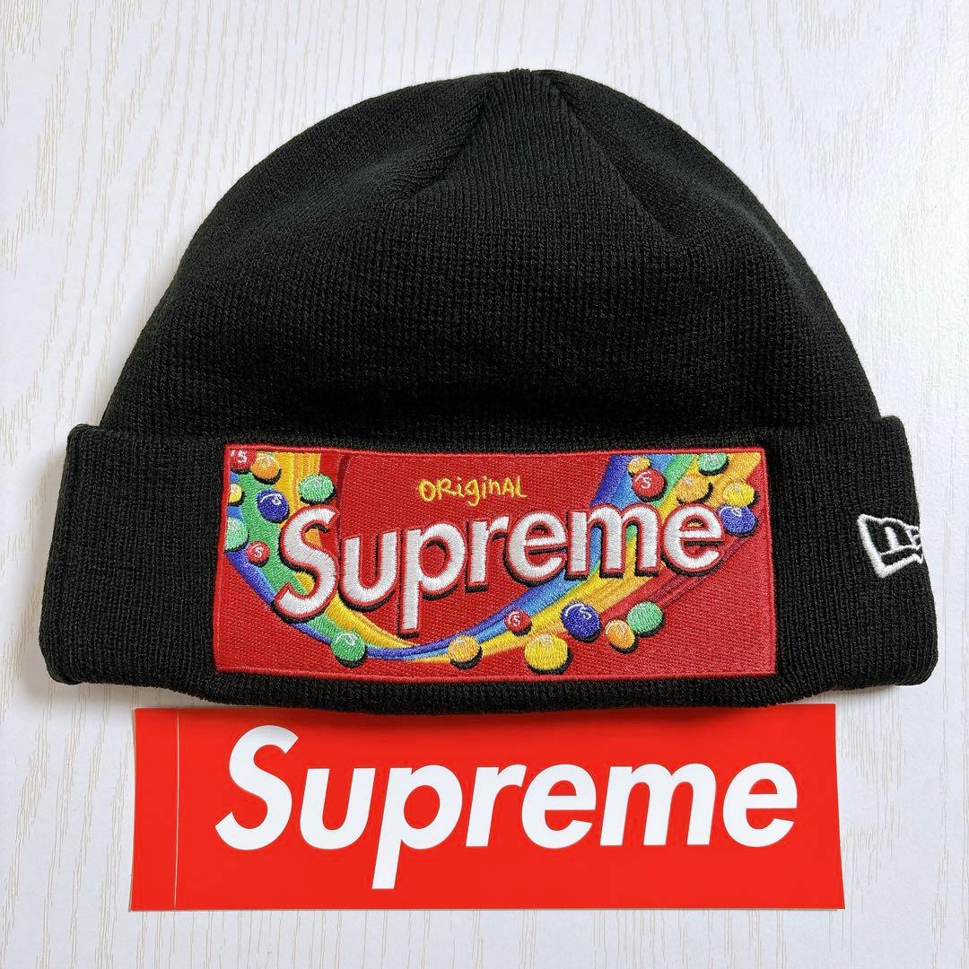 Supreme Skittles Beanie ブラック　黒　カリナ着用