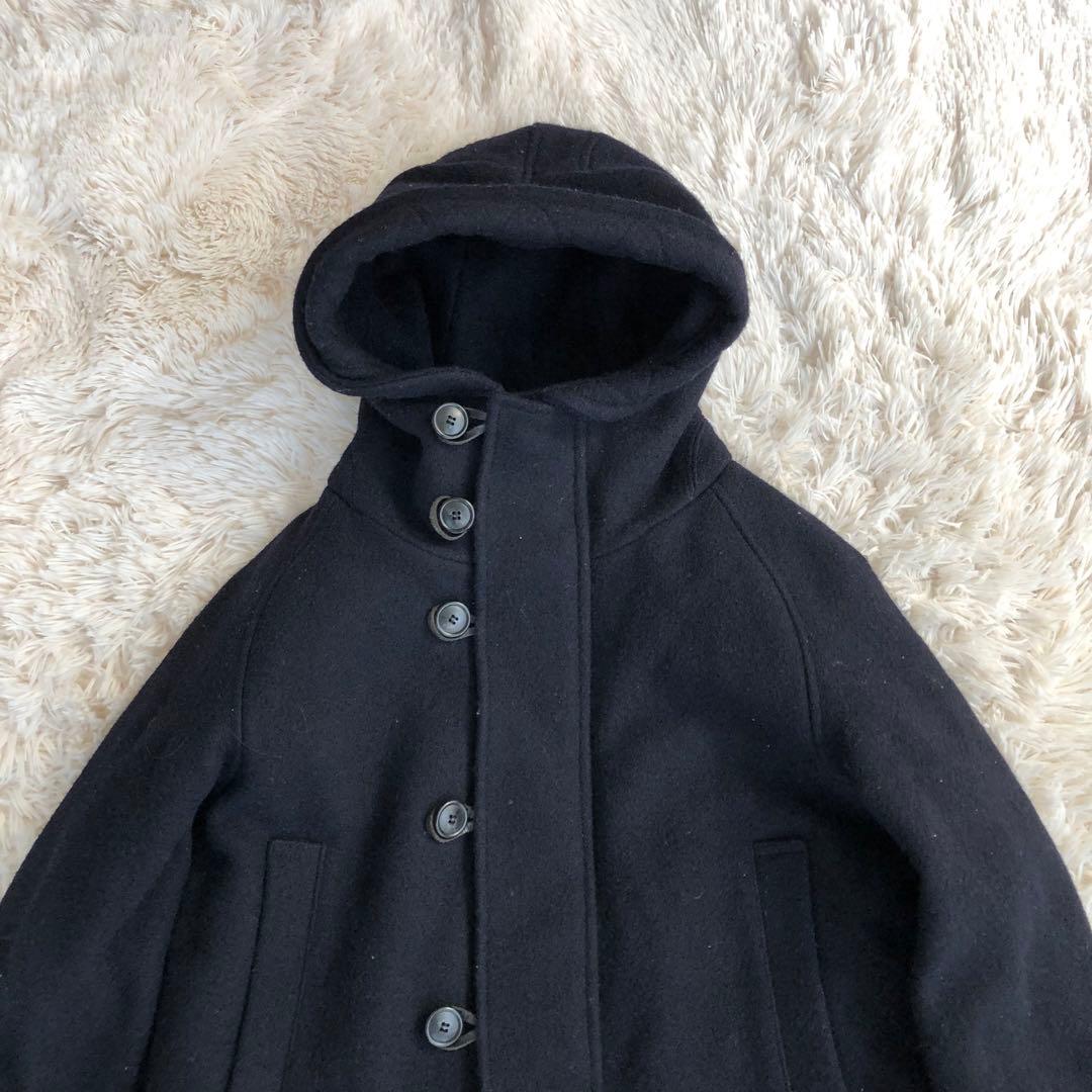 EELイール　AORORAMANCOATオーロラマンコートネイビーMウール