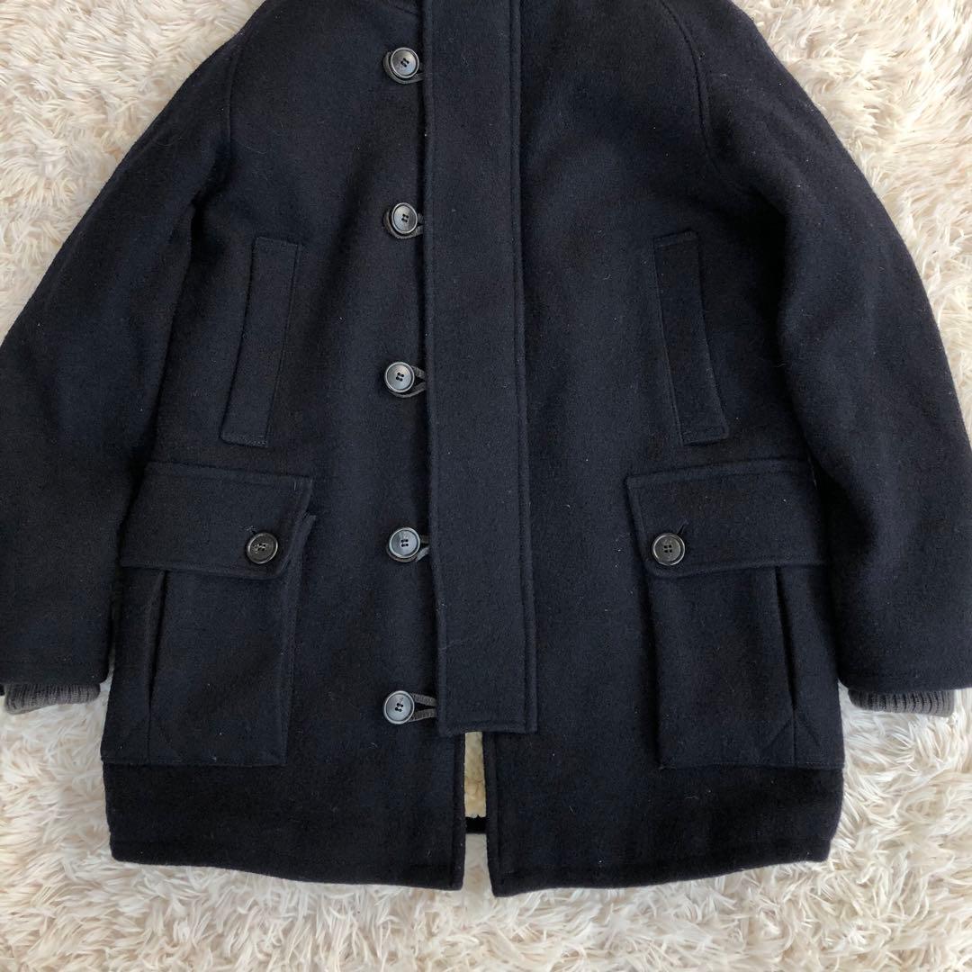 EELイール　AORORAMANCOATオーロラマンコートネイビーMウール