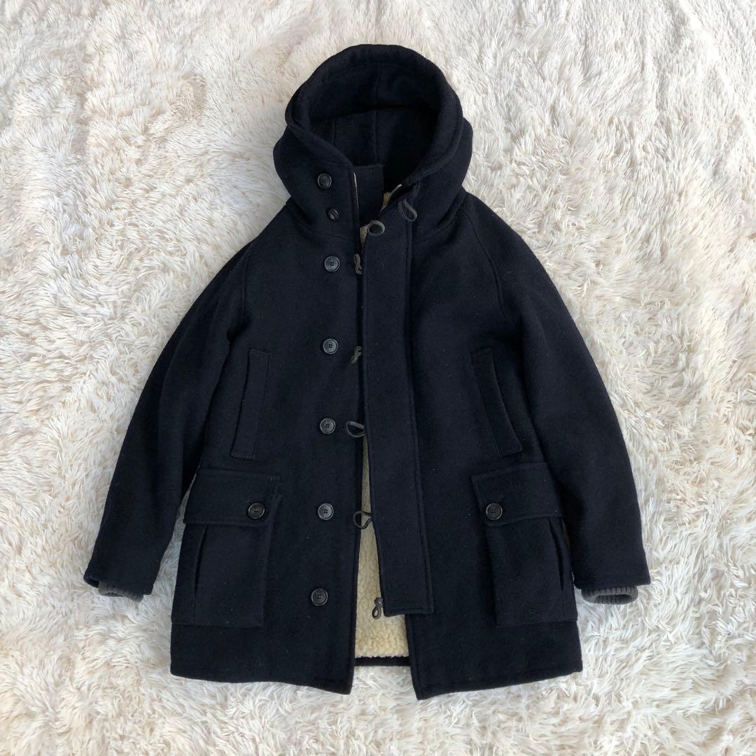 EELイール　AORORAMANCOATオーロラマンコートネイビーMウール