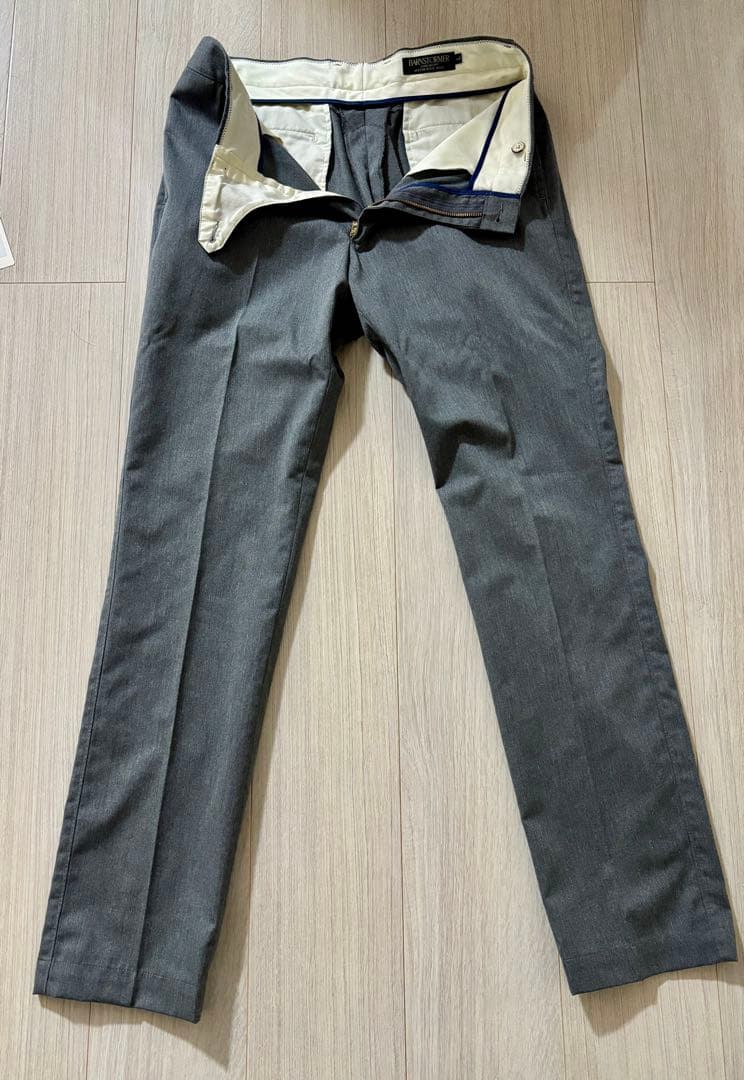 バーンストーマー　1001P ノープリーツドレスチノ　グレー　Lサイズ