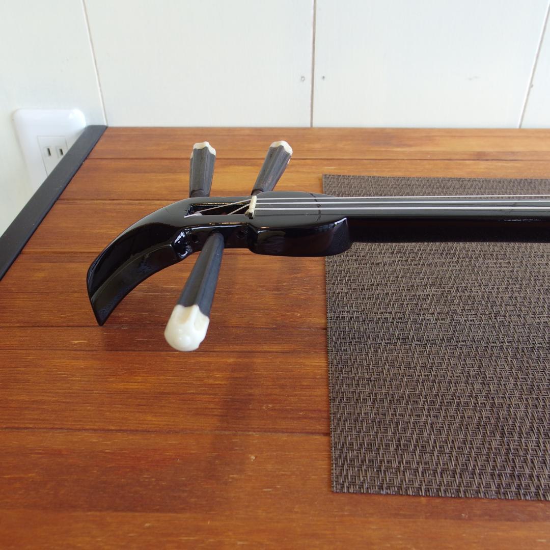 沖縄三線　ケース付き(インナー有り　替え弦多数