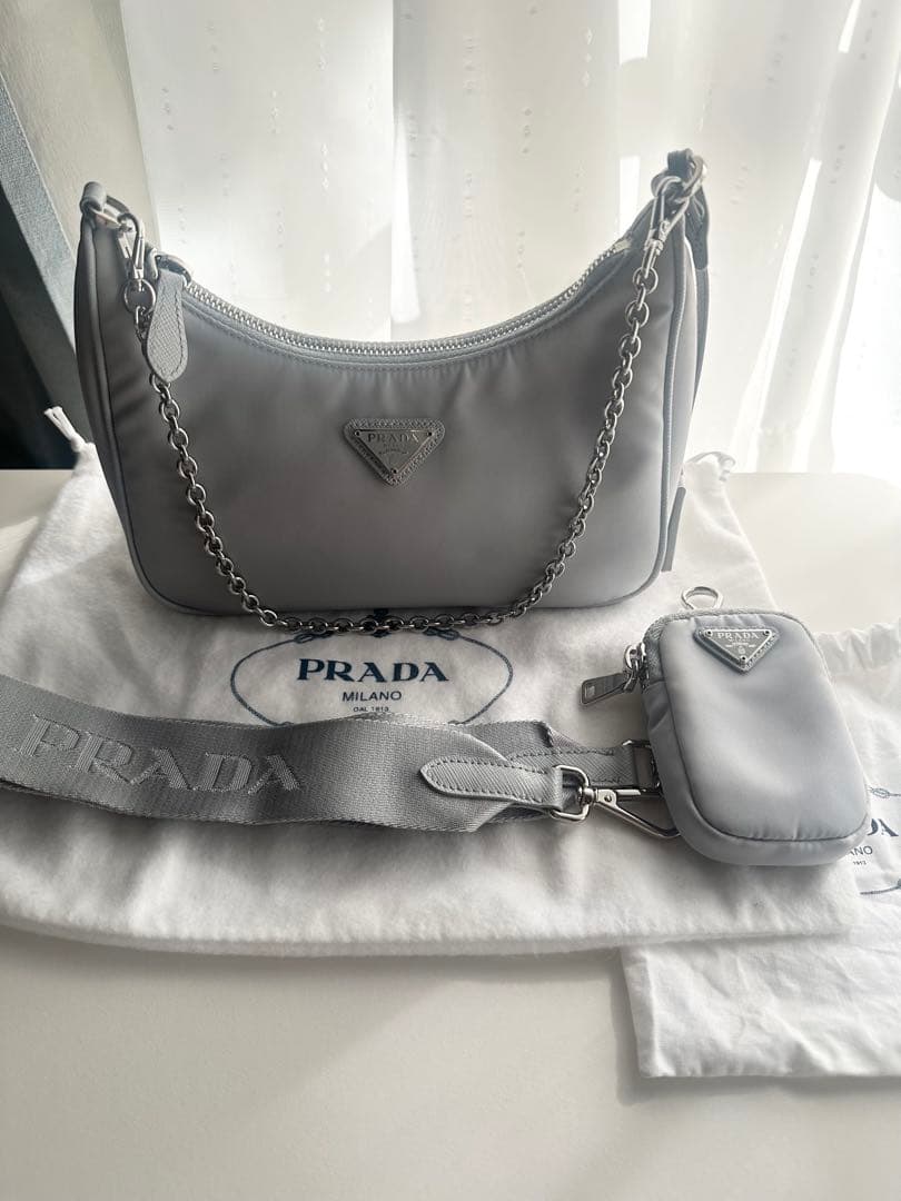 プラダ テスート ナイロン 2WAYショルダーバッグ ブラック