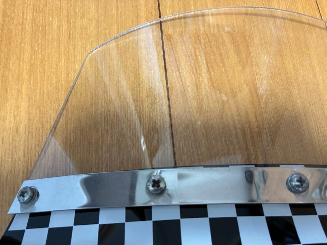 ベスパ vespa 50 100 風防(チェッカー ウィンドシールド付き)