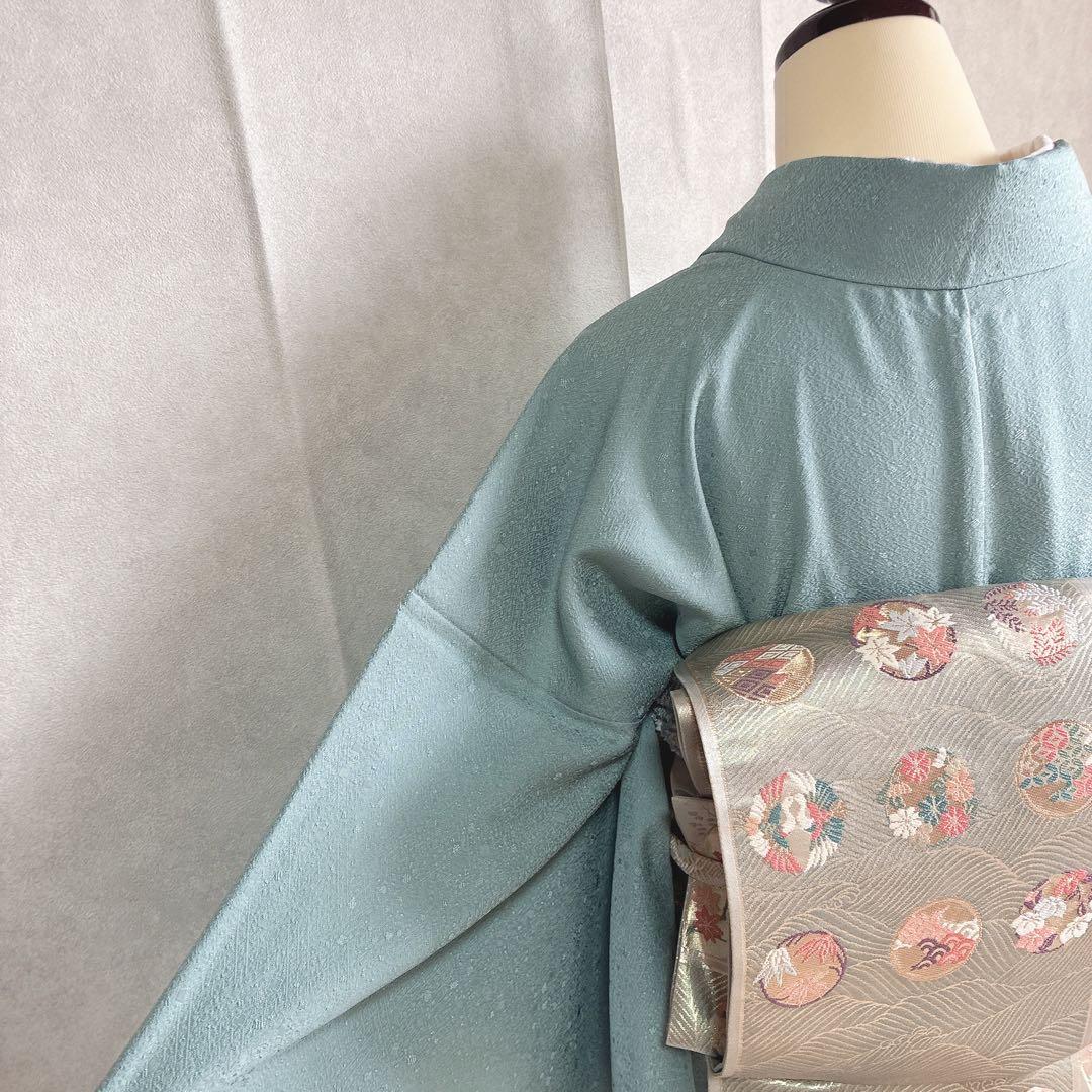 色無地　フルセット　着物　トールサイズ　正絹　やまと誂製　卒業式　入学式　G3