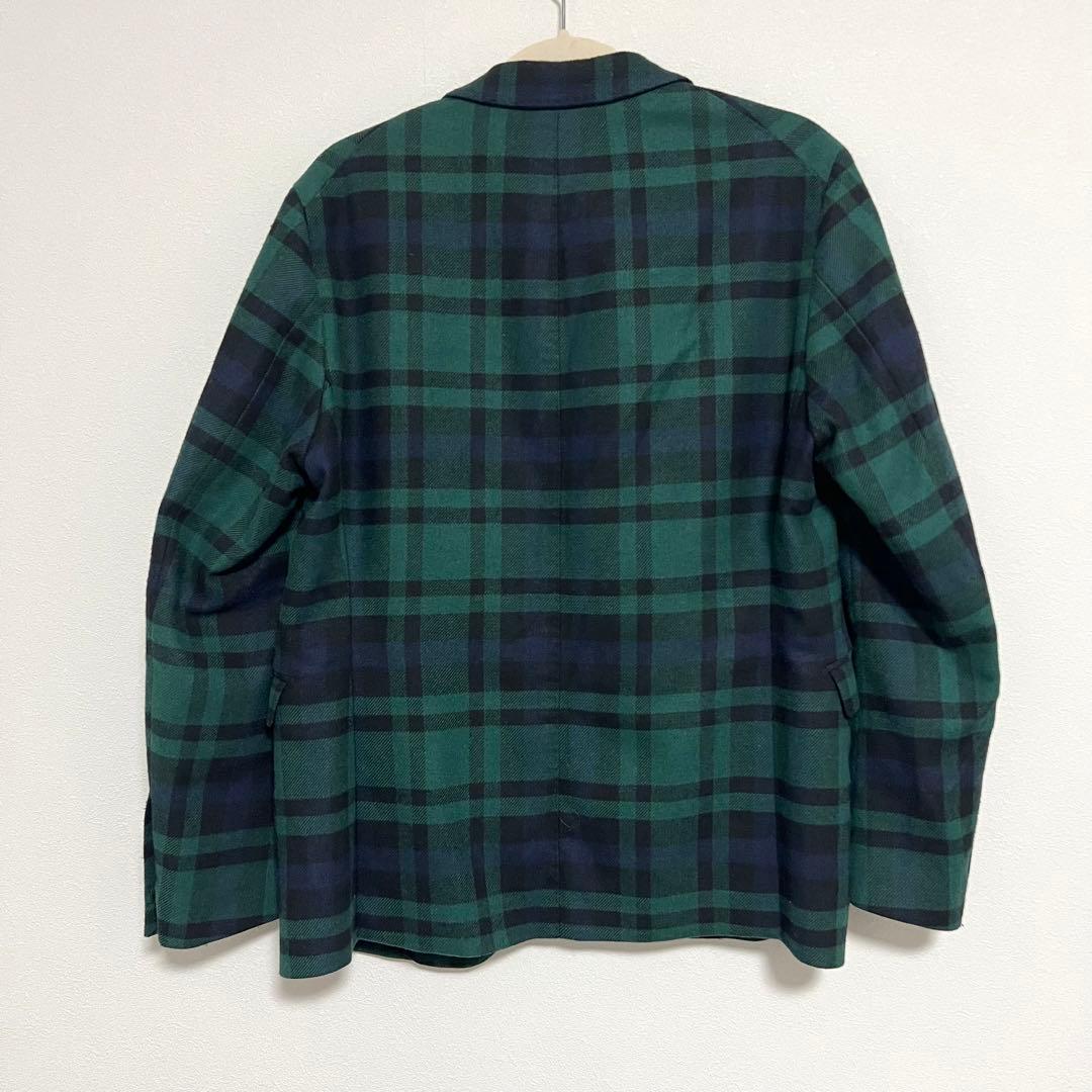 MSGM メンズスーツ　セットアップ　ブラックウォッチ／チェック柄