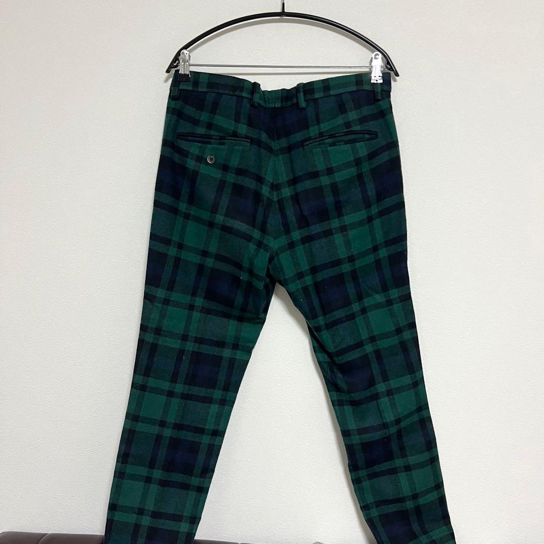 MSGM メンズスーツ　セットアップ　ブラックウォッチ／チェック柄