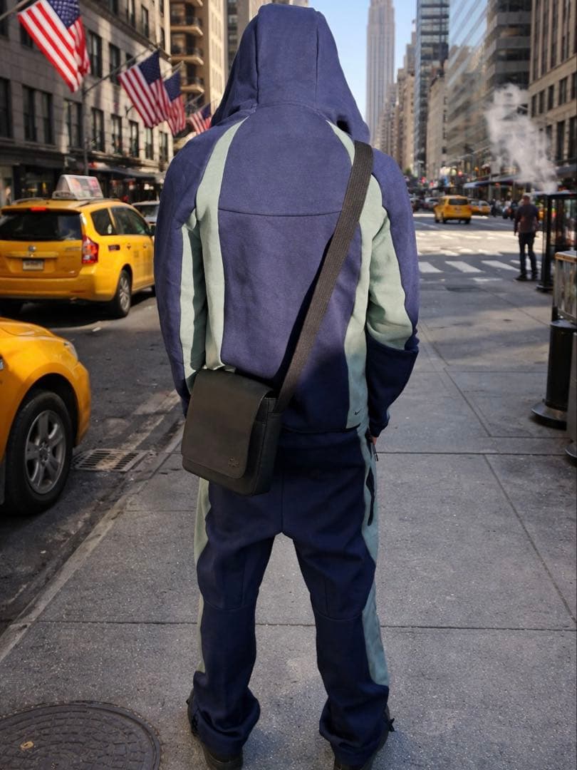 ナイキ　テックフリース　ウィンドランナー　パーカー　パンツ　セットアップ　L 紺