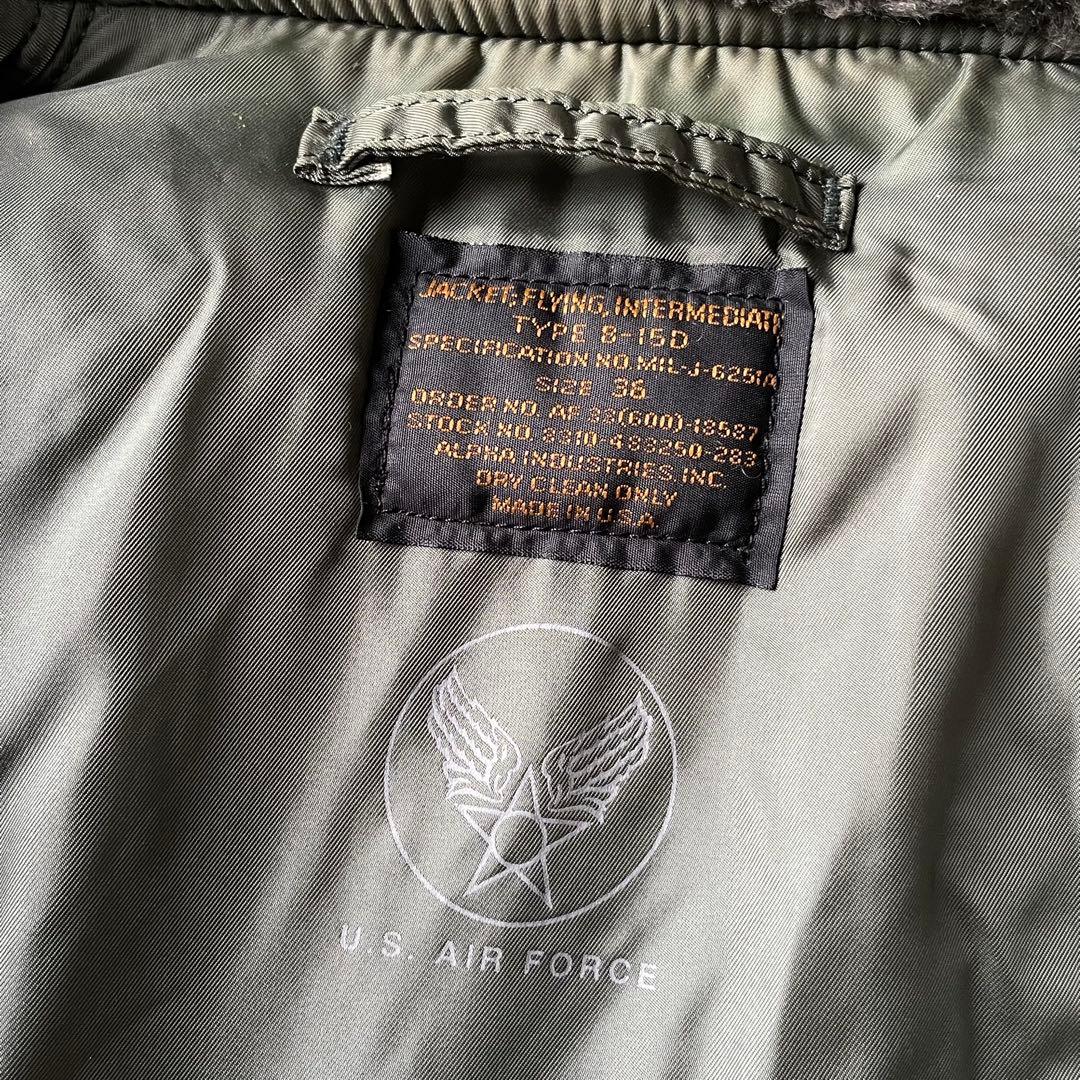 USA製 アルファ B-15D フライトジャケット 50s 復刻 36