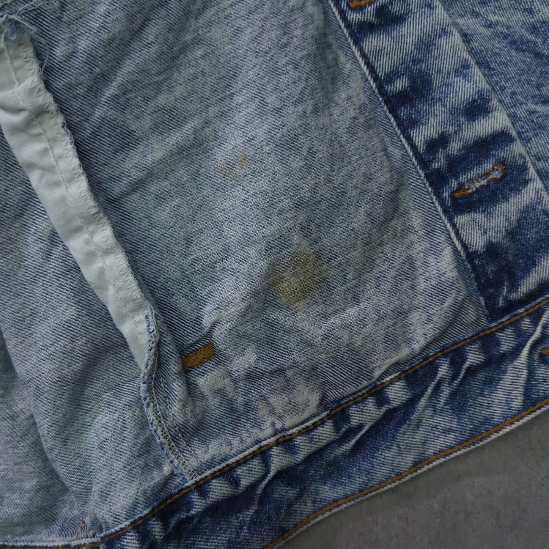 90s USA製 Levi's 70507 L ケミカルウォッシュ デニム