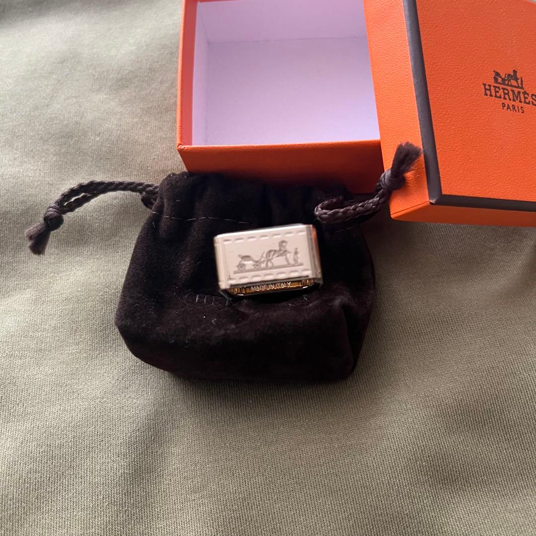 最終お値下げエルメススカーフリング新品 ボルデュック