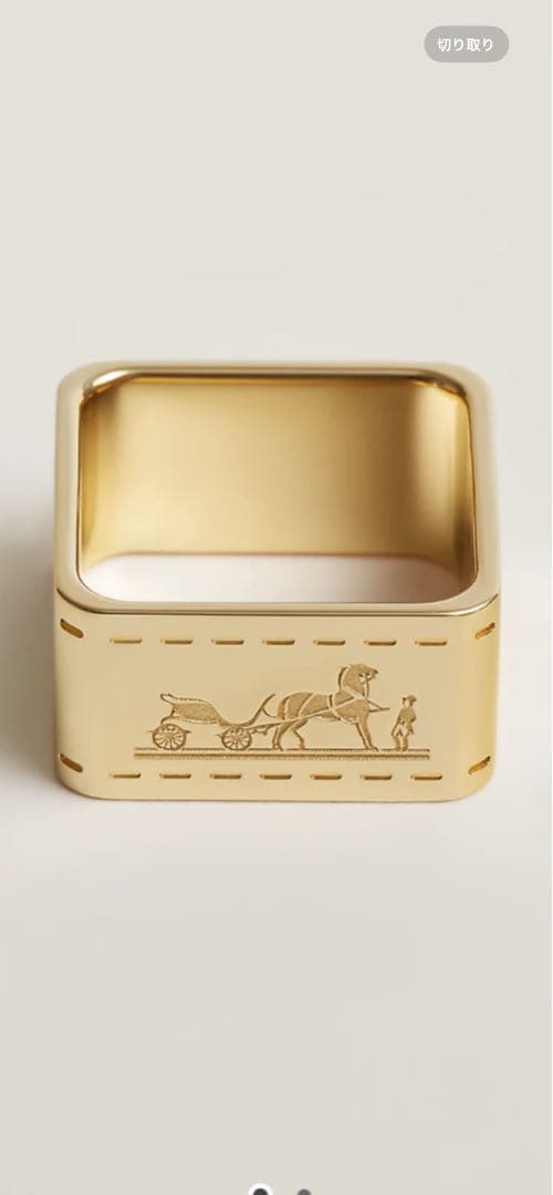 最終お値下げエルメススカーフリング新品 ボルデュック