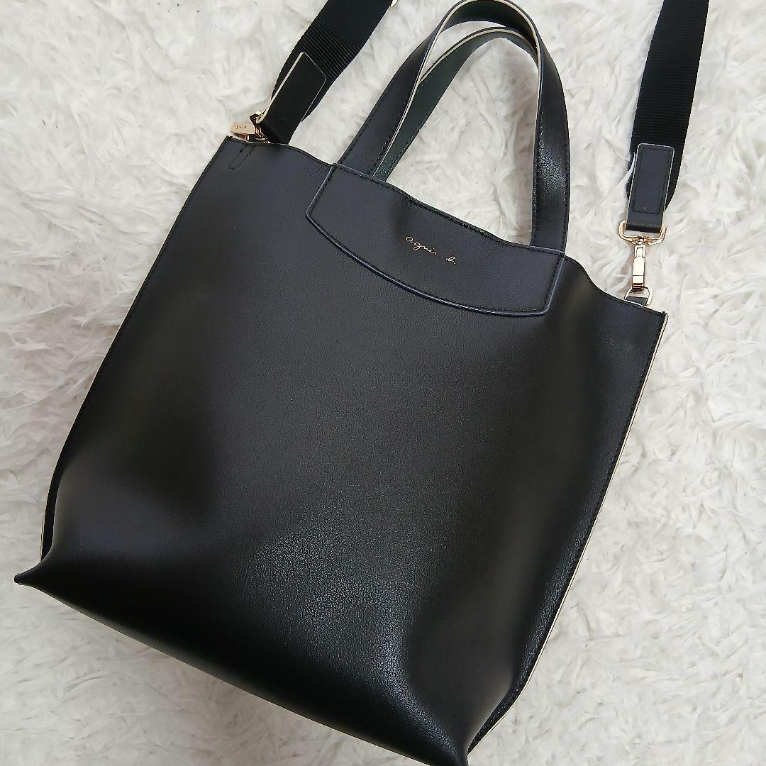 【極美品】【agnes b.】2wayトートバッグ PAS04Z－01ブラック