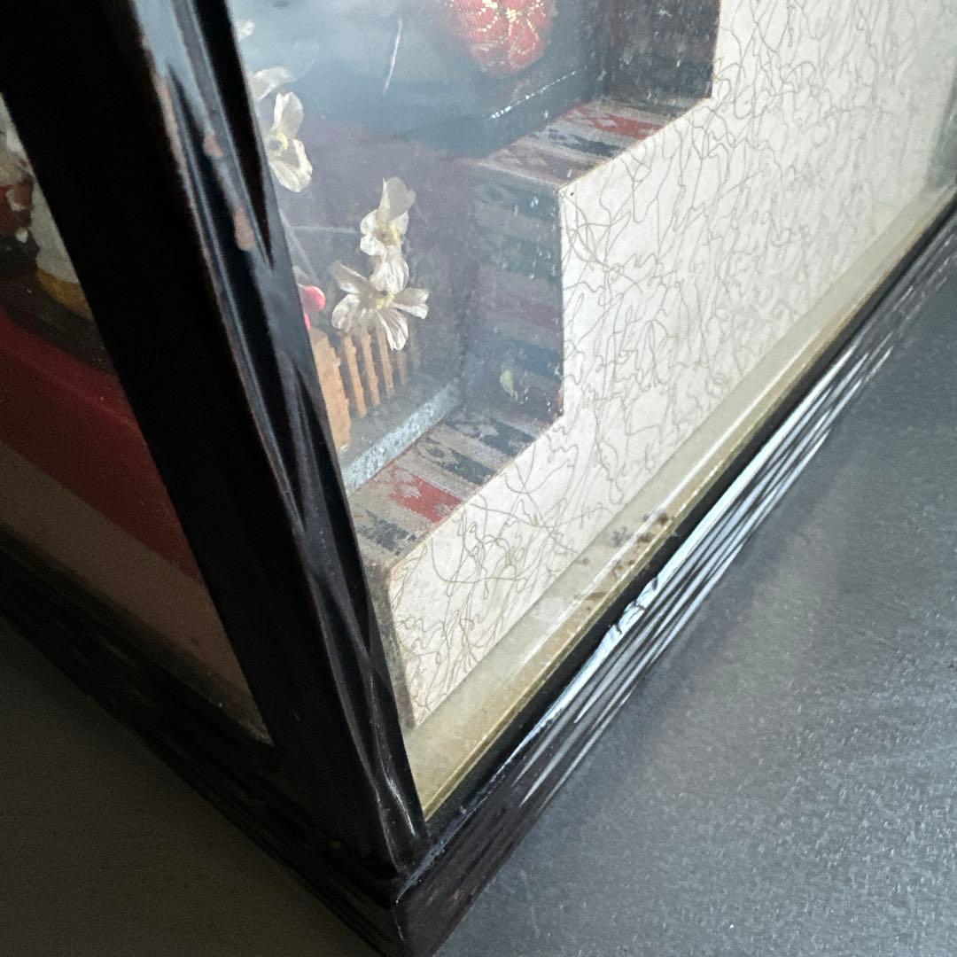 最終お値下げ❣️希少品ヴィンテージ　ミニお雛様5段飾り　木目込み人形