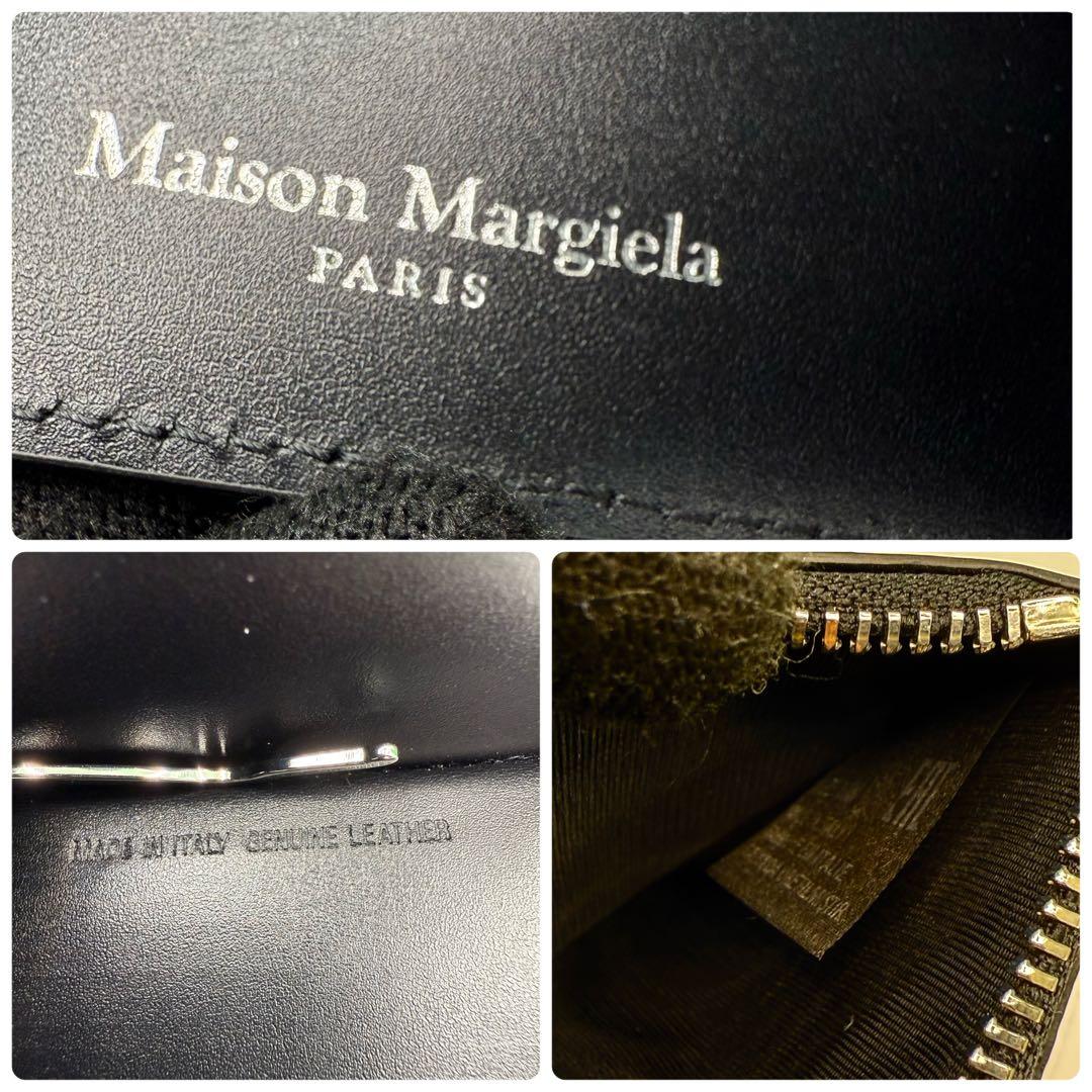 【極美品✨】メゾンマルジェラ マネークリップ 4ステッチ ブラック