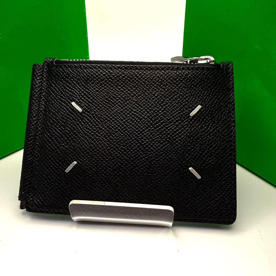 【極美品✨】メゾンマルジェラ マネークリップ 4ステッチ ブラック