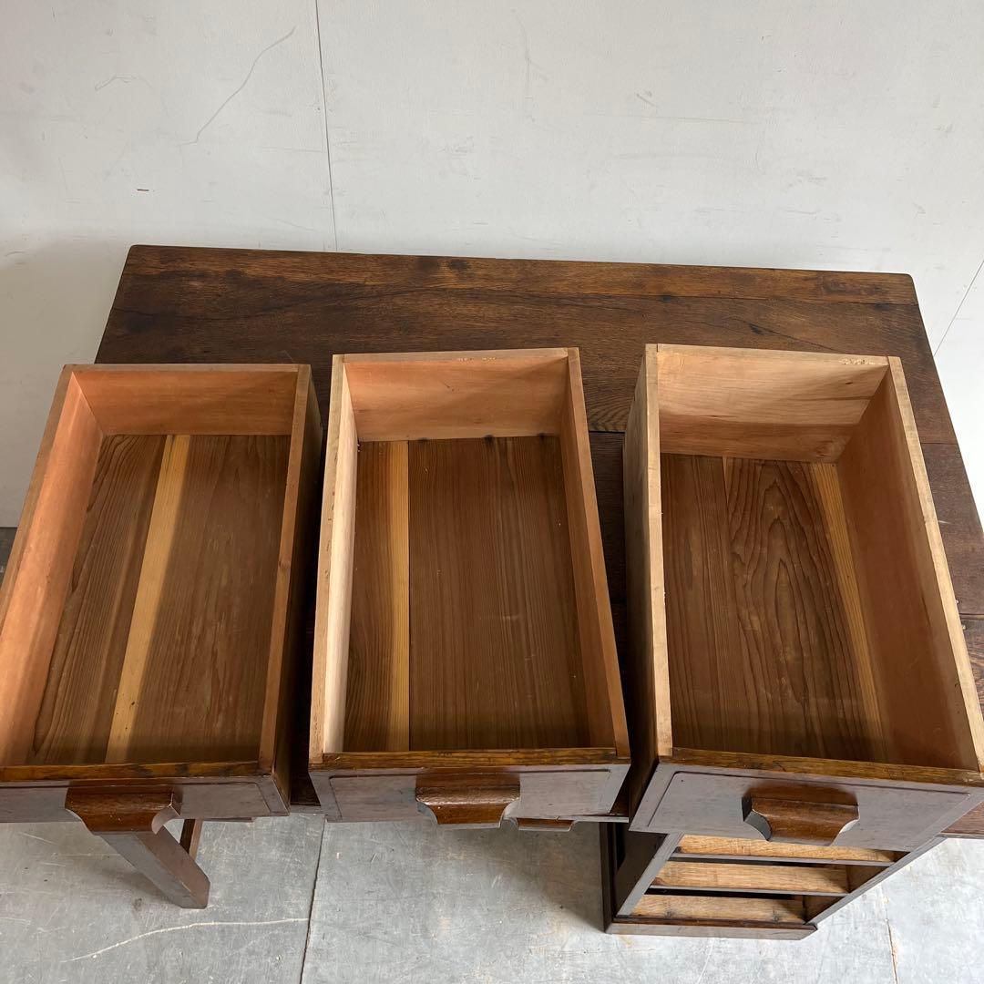 アンティーク 片袖机 デスク テーブル 昭和レトロ z481