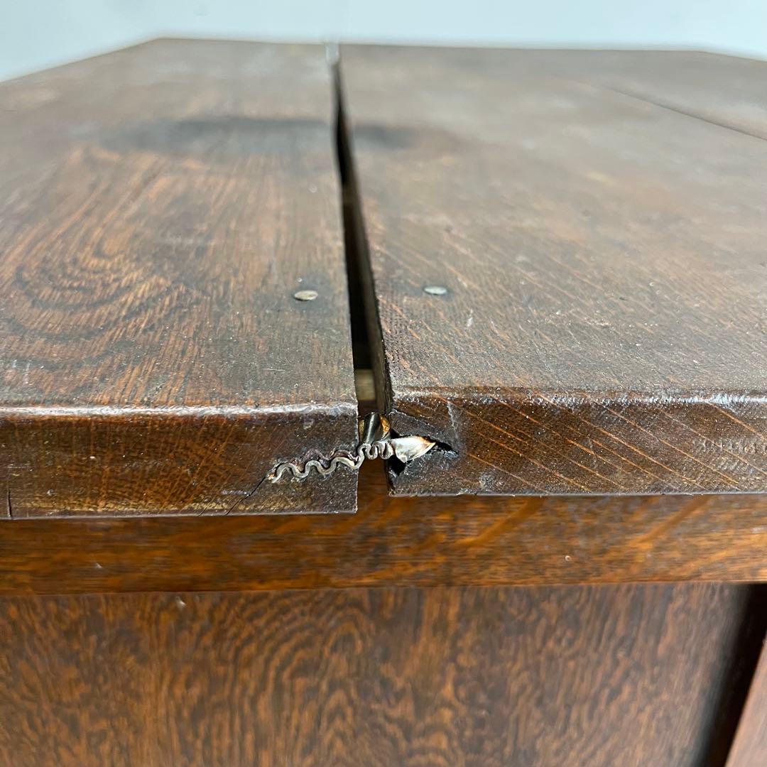 アンティーク 片袖机 デスク テーブル 昭和レトロ z481