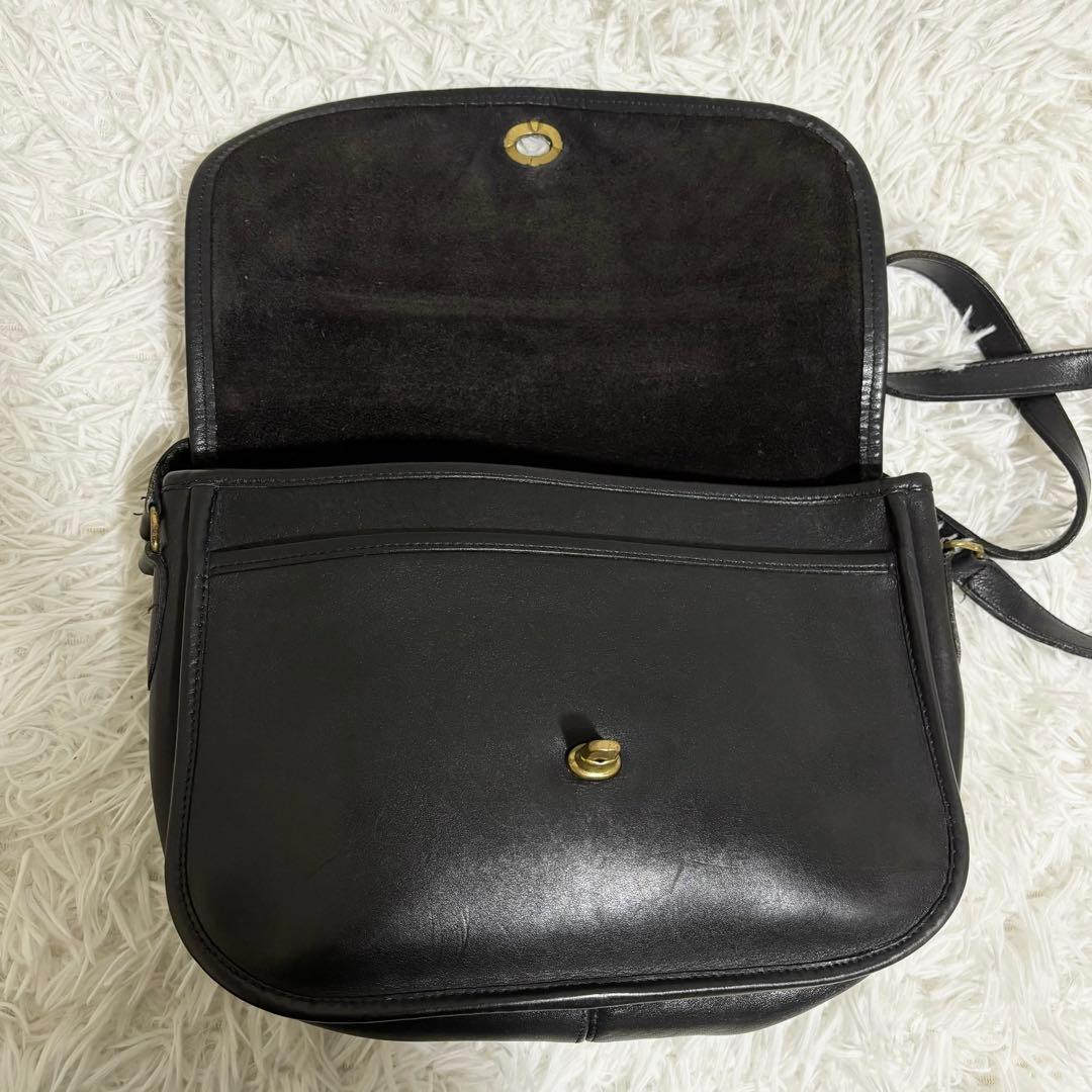 ✨極美品✨オールドコーチ ショルダーバッグ ターンロック ゴールド金具 フラップ