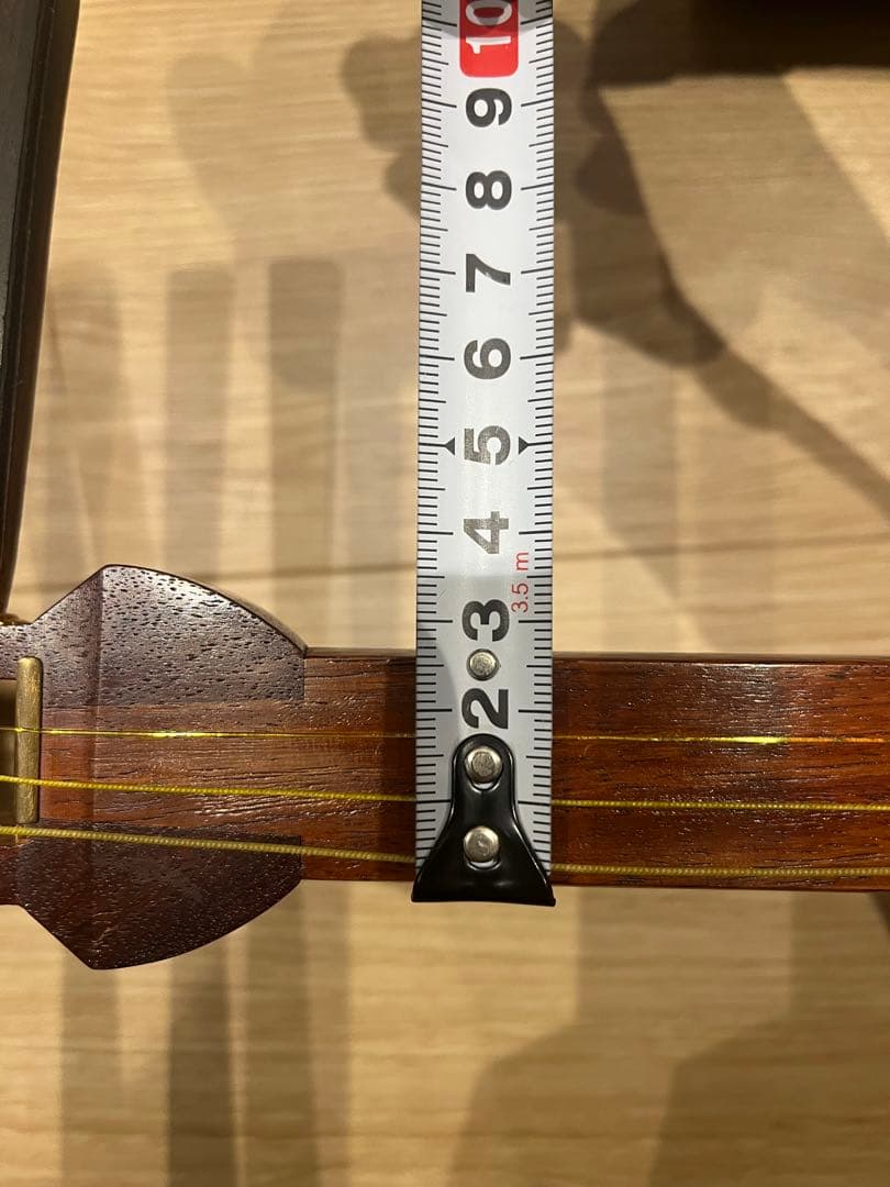 三味線　稽古用　美品　ハードケース付き　皮破れ無し