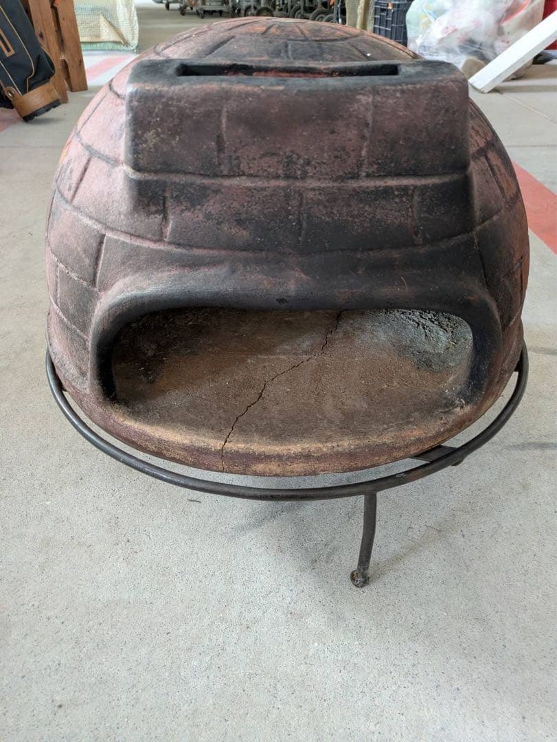チムニーピザ窯※底にヒビあり