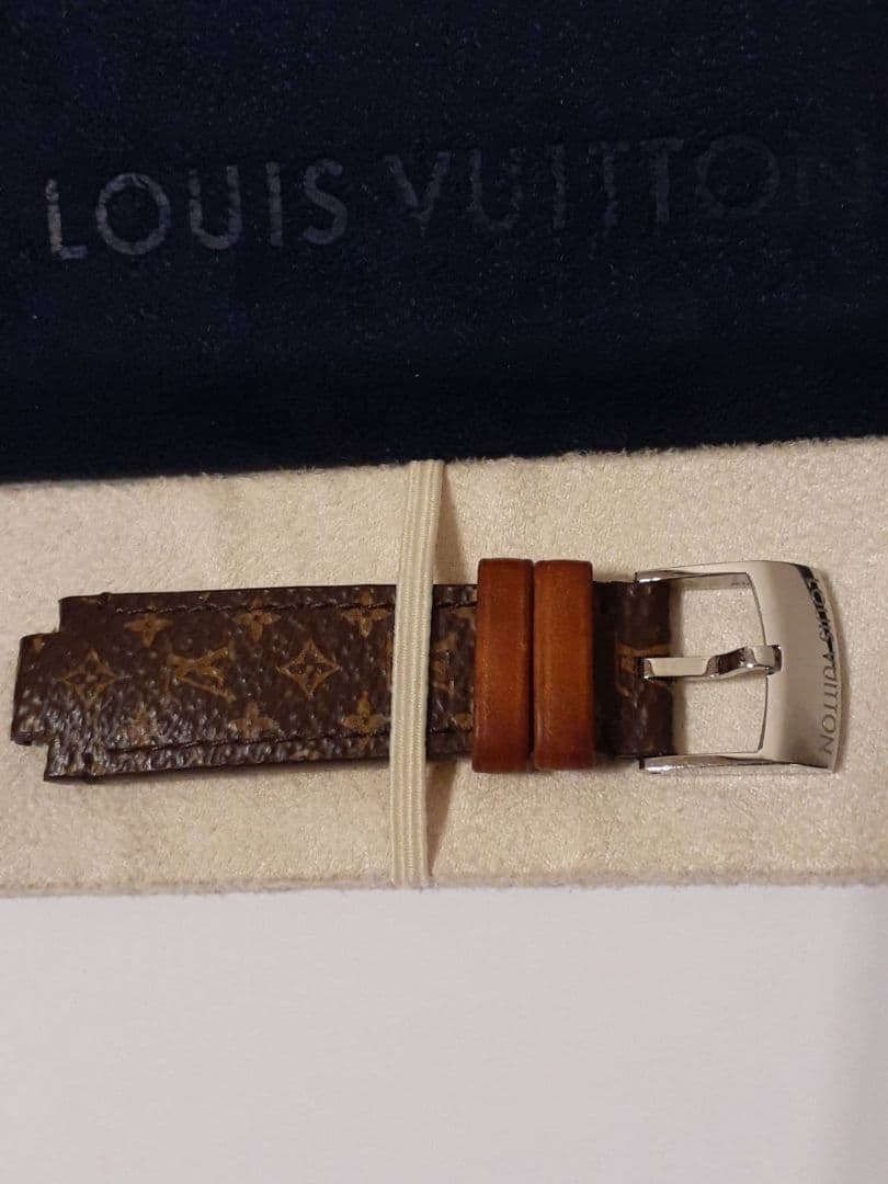 ルイヴィトン タンブール モノグラム キャンバス ストラップ レザーベルト