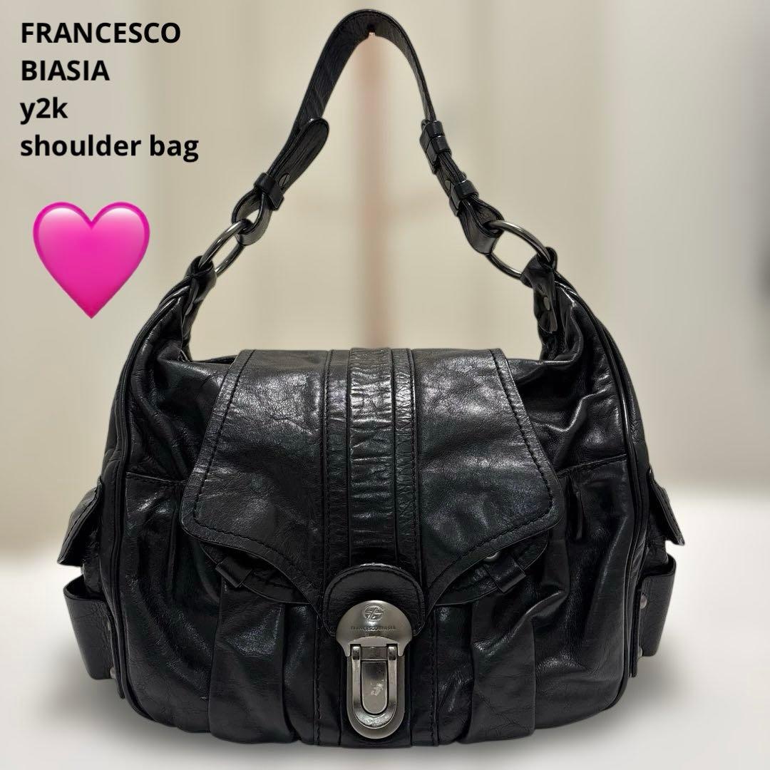 美品　00s FRANCESCO BIASIA y2k shoulder bag