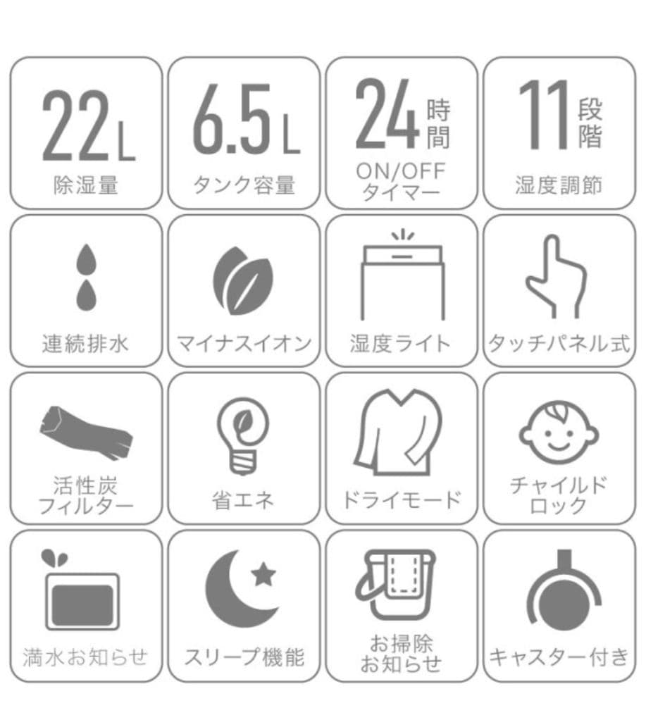 Lysin ／ ライシン コンプレッサー式除湿機 LS-QJ01A 6.5L