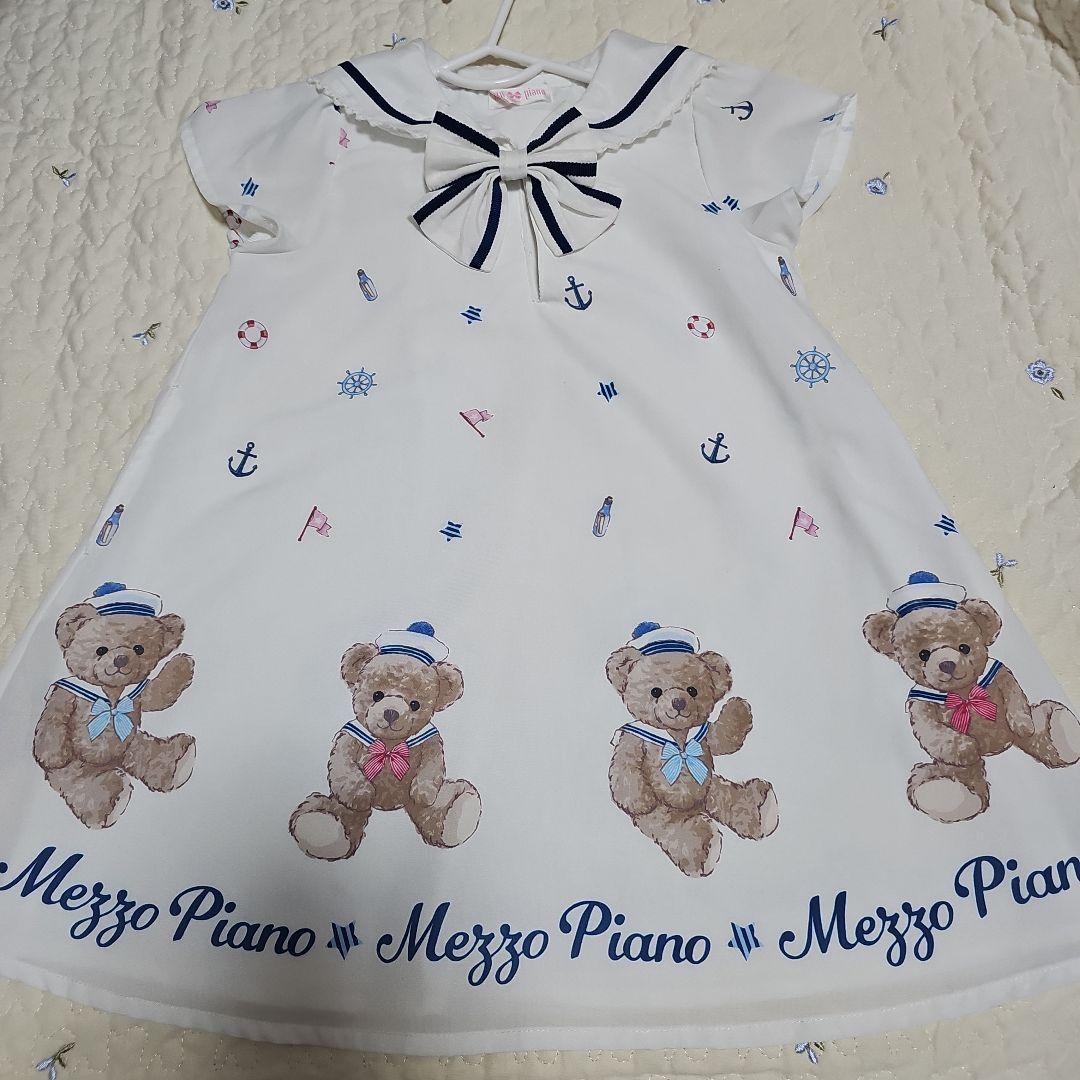 Mezzo Piano マリンくま ワンピース 100cm