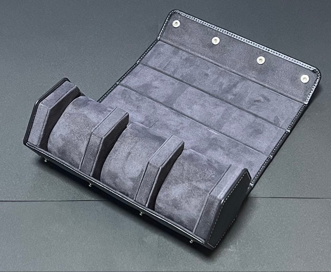 Watch Port ウォッチロール 3本用 エンボスレザー