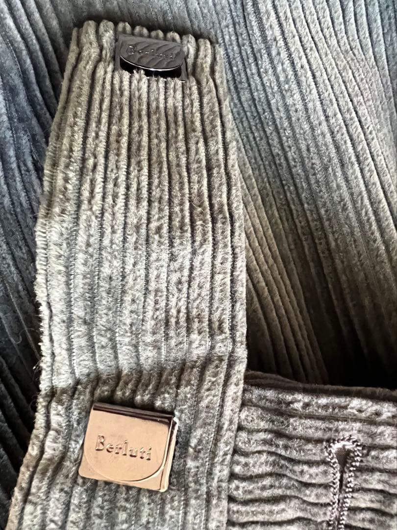 ベルルッティモスグリーンコーデュロイ スラックス 46