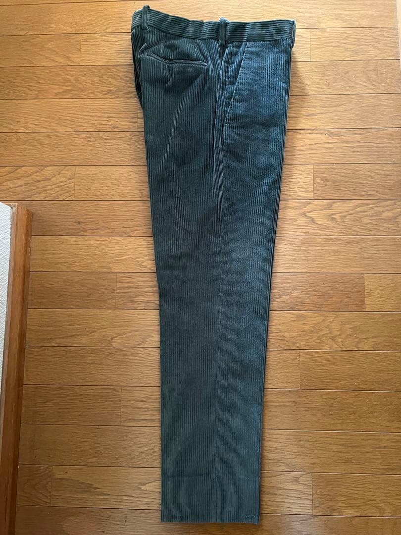 ベルルッティモスグリーンコーデュロイ スラックス 46