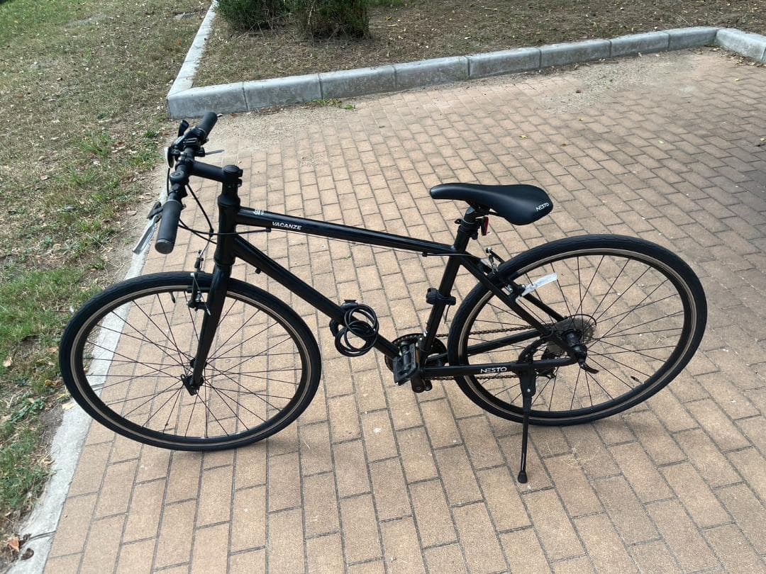 ブラック アルミロードバイク 700C