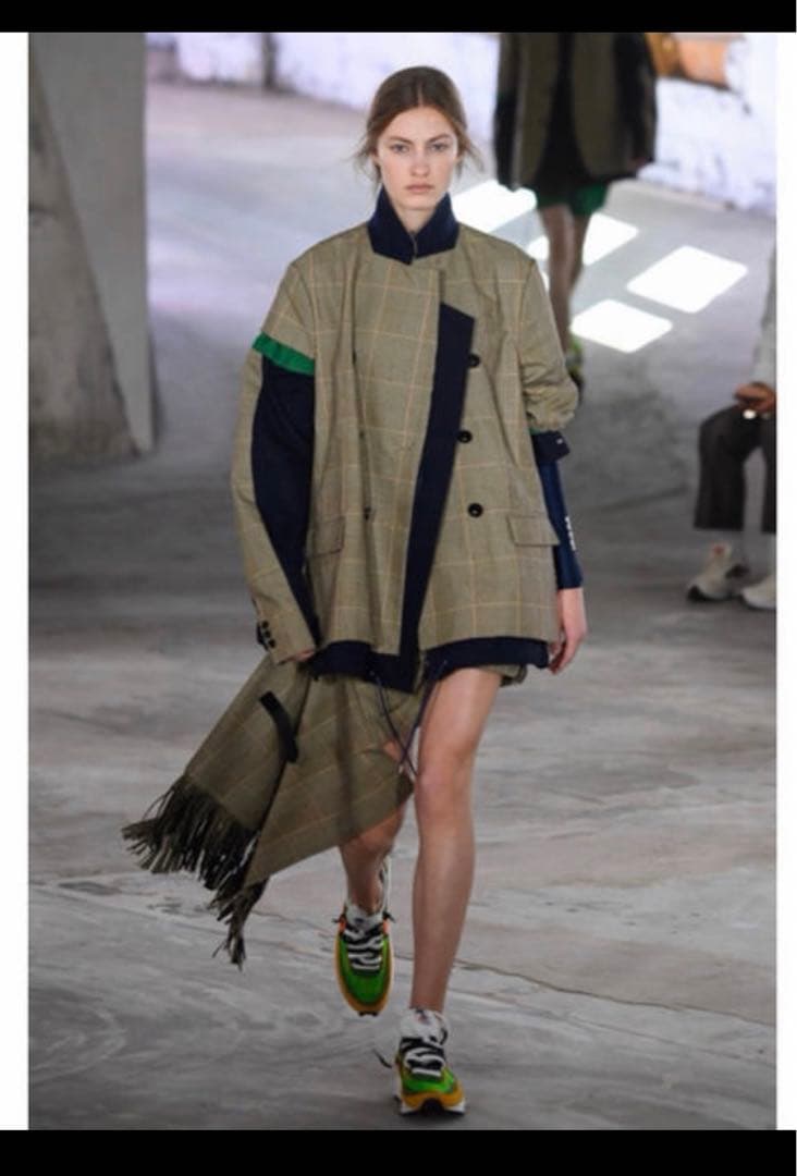 ［美品]sacai ジャケット　kolor ブルゾン　 チェック　ドッキング