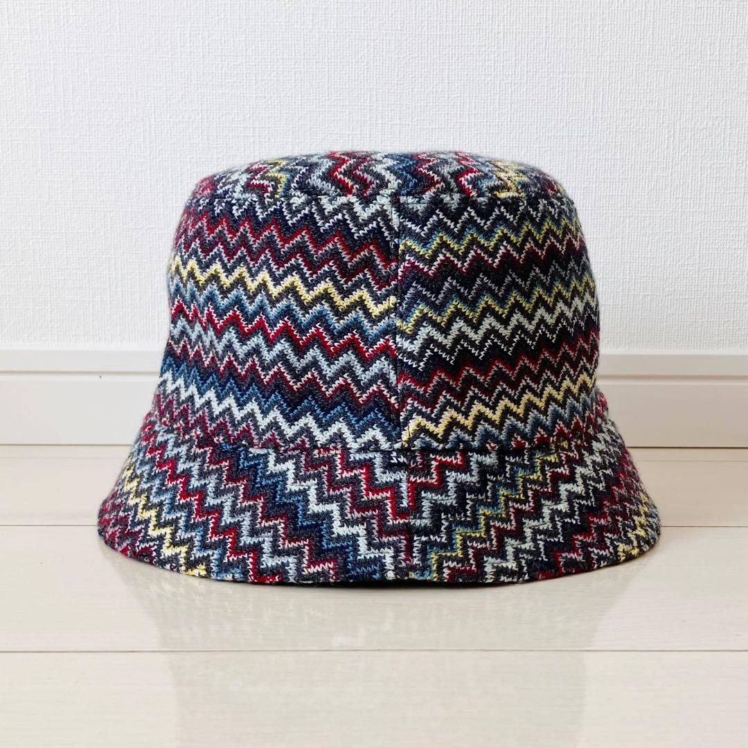 MISSONI ミッソーニ　ジグザグパターン バケットハット　マルチカラー