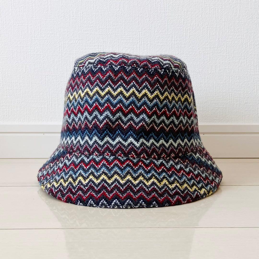 MISSONI ミッソーニ　ジグザグパターン バケットハット　マルチカラー
