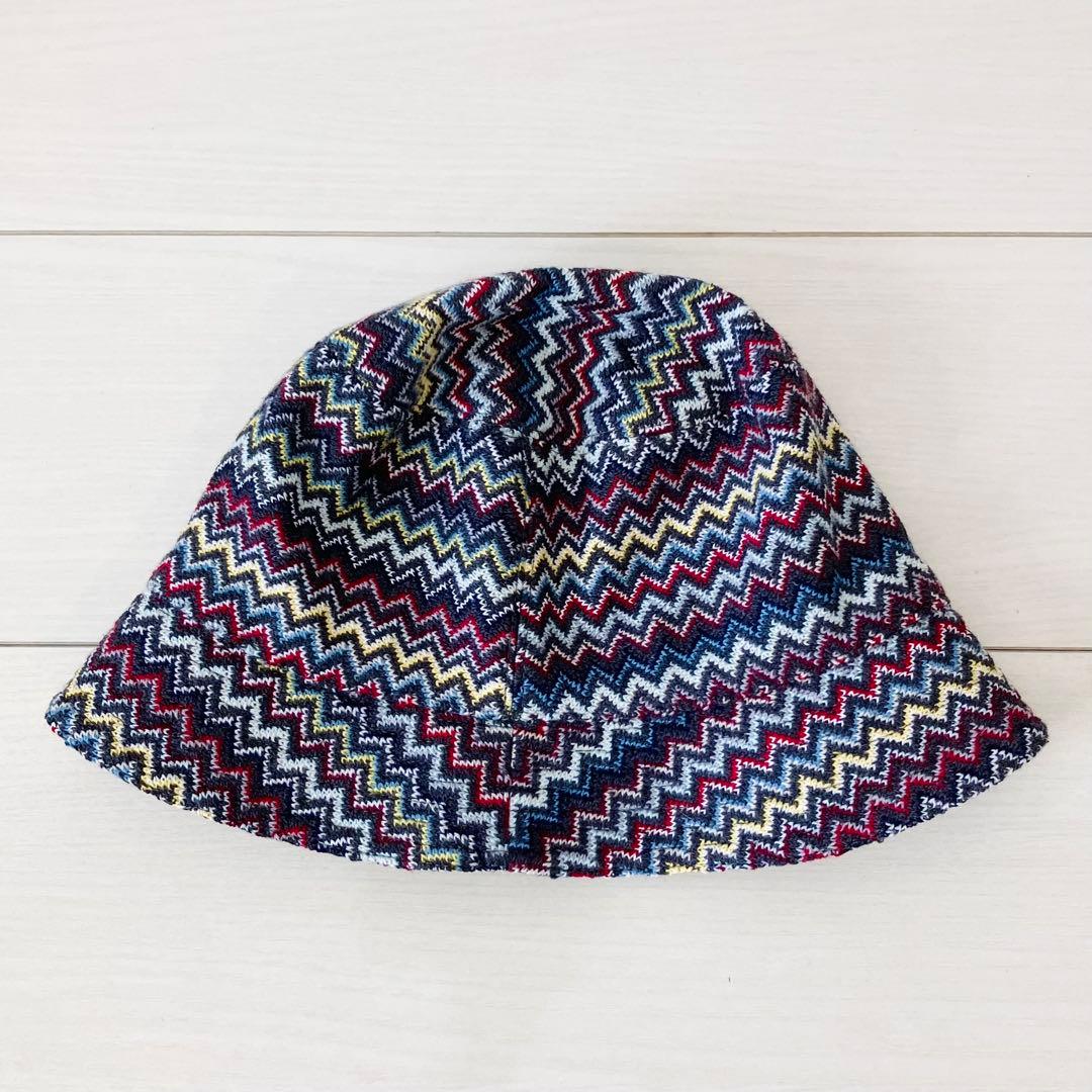 MISSONI ミッソーニ　ジグザグパターン バケットハット　マルチカラー