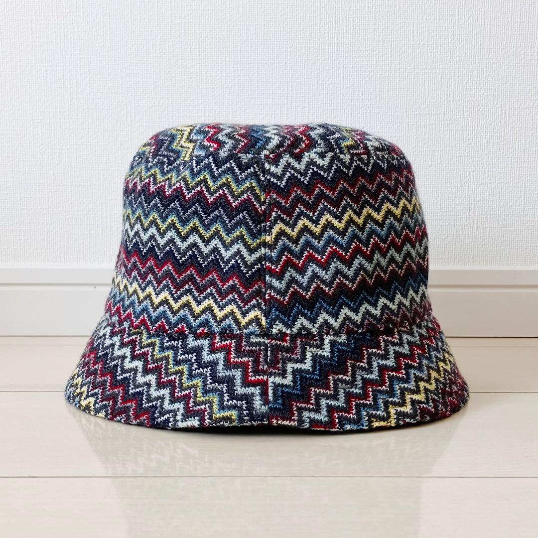 MISSONI ミッソーニ　ジグザグパターン バケットハット　マルチカラー