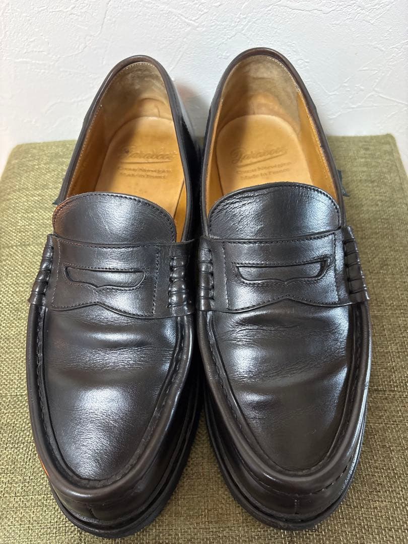 パラブーツ　ランス　ローファー　黒