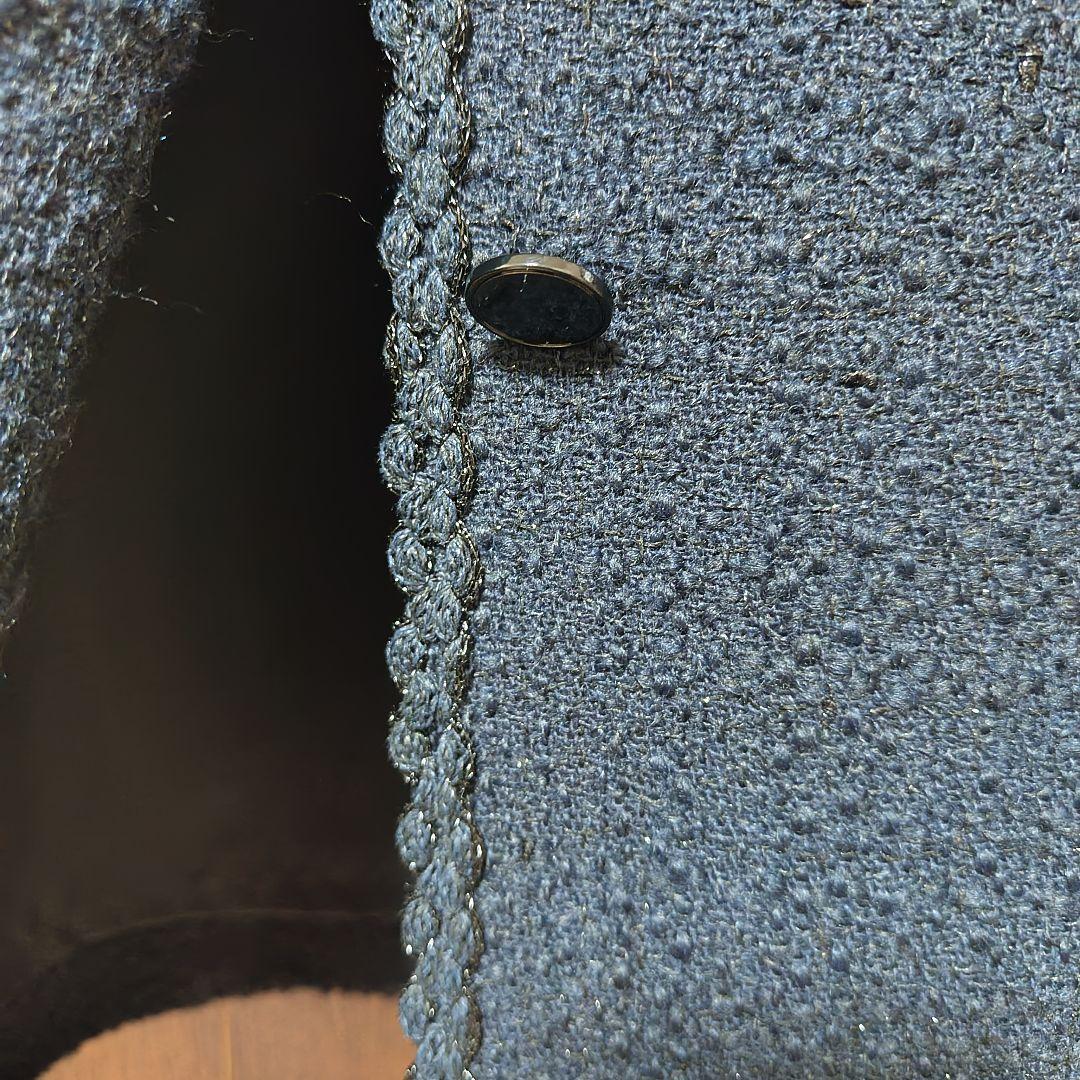 ANAYI　ラメスラブツイードジレワンピース