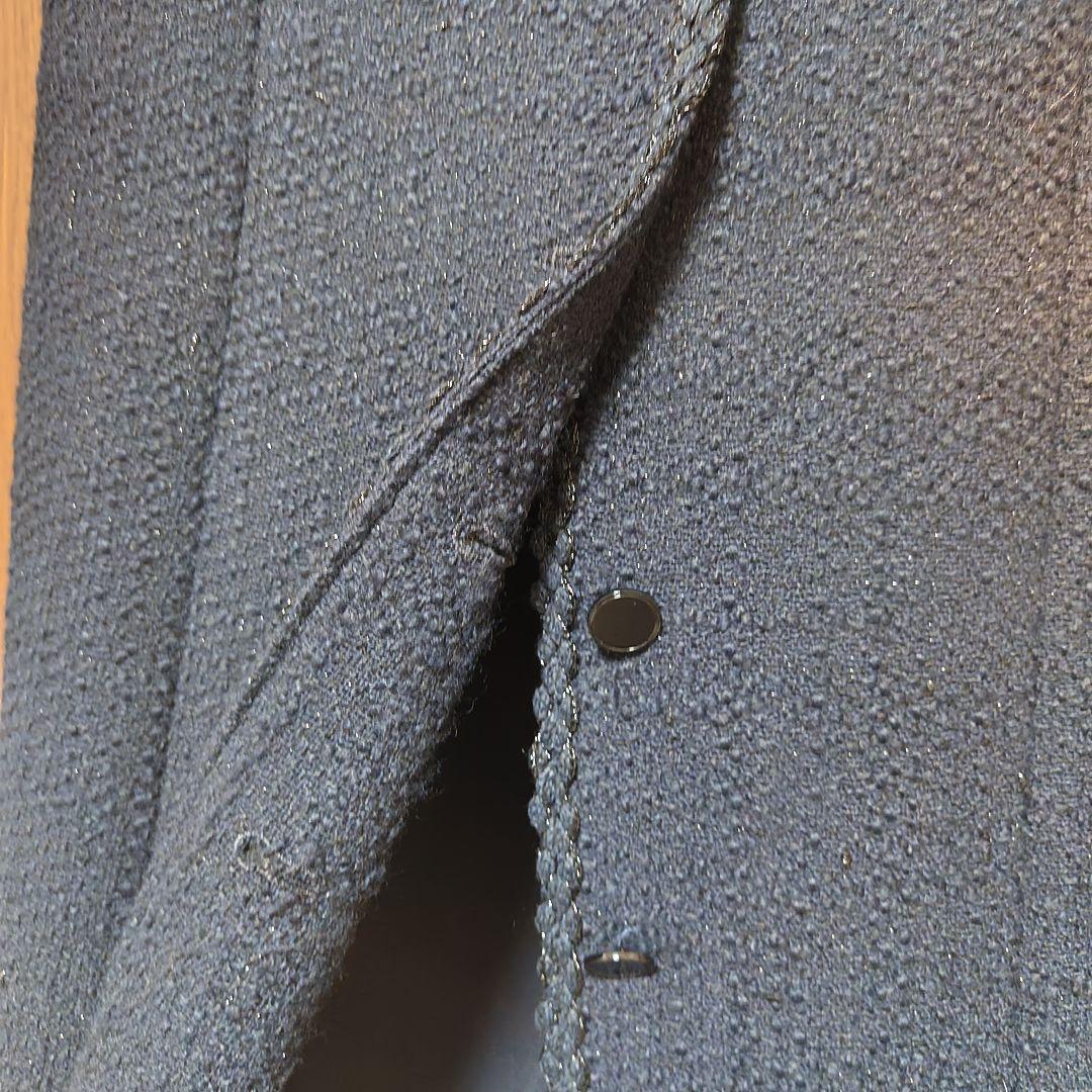 ANAYI　ラメスラブツイードジレワンピース