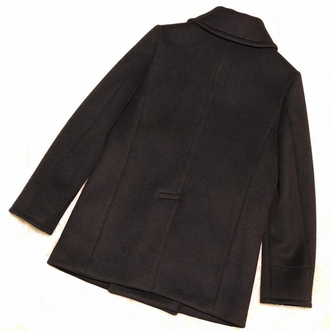 HYKE 8B ピーコート ブラック 日本製 ウールコート
