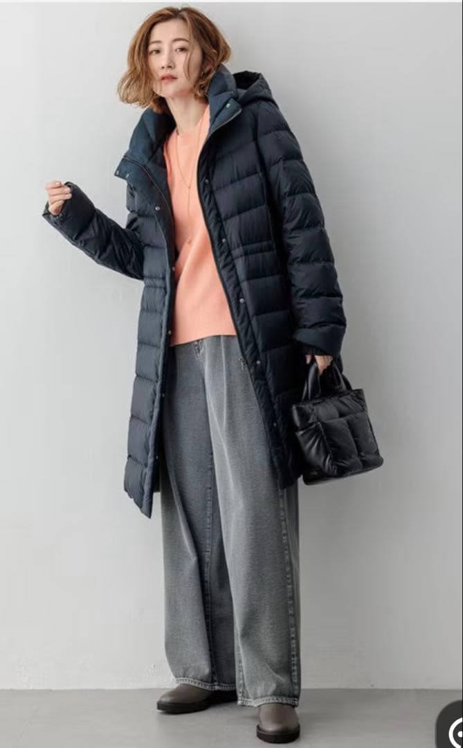 23区【VERY掲載】シレータフタ ロング ダウンコート　今季