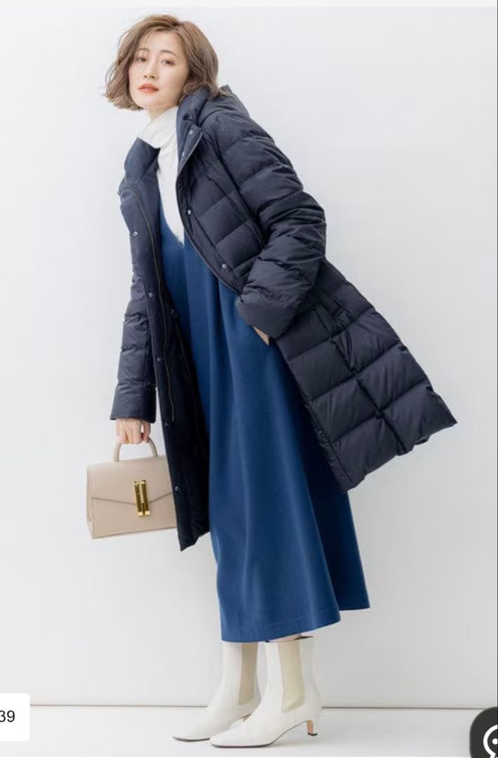 23区【VERY掲載】シレータフタ ロング ダウンコート　今季