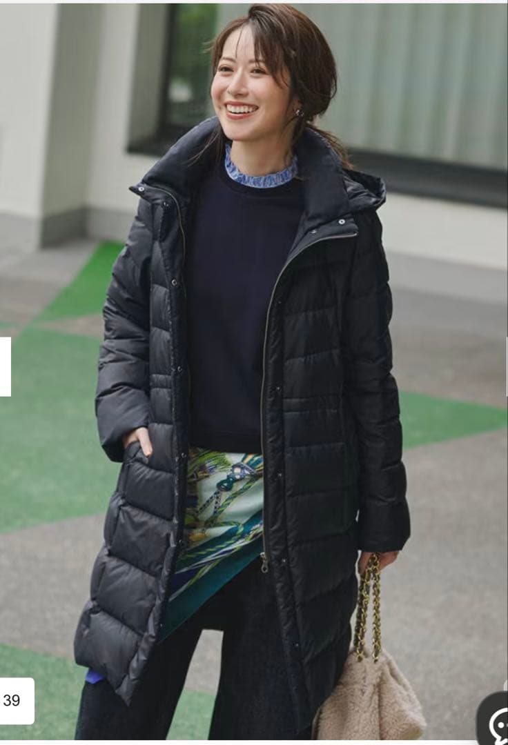 23区【VERY掲載】シレータフタ ロング ダウンコート　今季